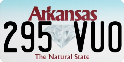 AR license plate 295VUO
