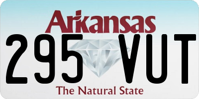 AR license plate 295VUT