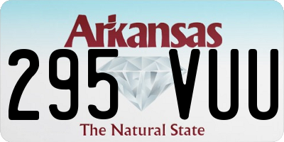 AR license plate 295VUU