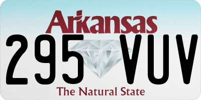 AR license plate 295VUV
