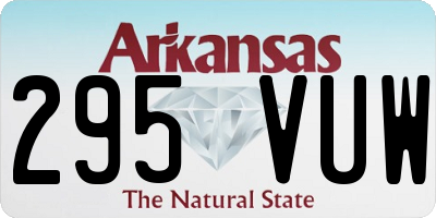 AR license plate 295VUW
