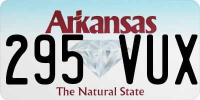 AR license plate 295VUX
