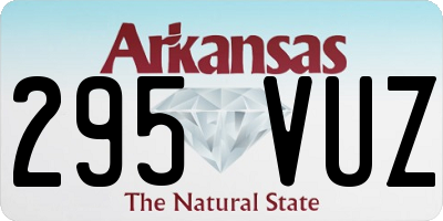 AR license plate 295VUZ