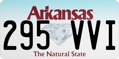 AR license plate 295VVI