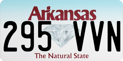 AR license plate 295VVN