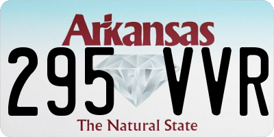 AR license plate 295VVR