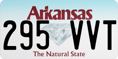 AR license plate 295VVT