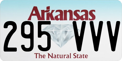 AR license plate 295VVV