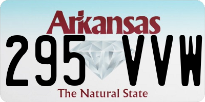 AR license plate 295VVW