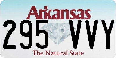 AR license plate 295VVY
