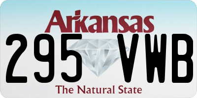 AR license plate 295VWB