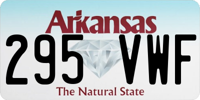 AR license plate 295VWF