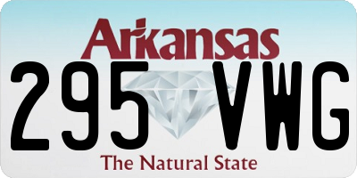 AR license plate 295VWG