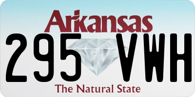 AR license plate 295VWH