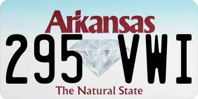 AR license plate 295VWI