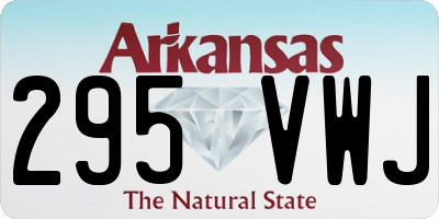AR license plate 295VWJ