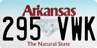 AR license plate 295VWK