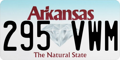 AR license plate 295VWM