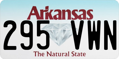 AR license plate 295VWN