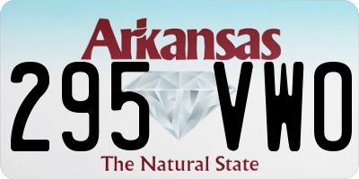 AR license plate 295VWO