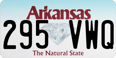 AR license plate 295VWQ