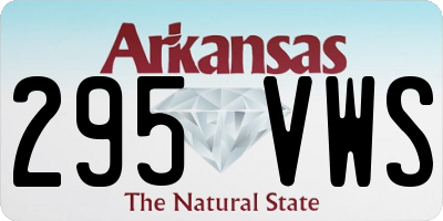 AR license plate 295VWS