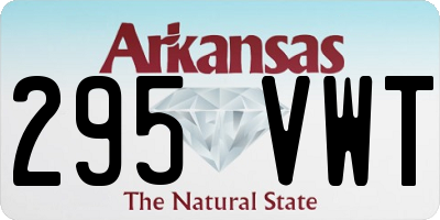 AR license plate 295VWT