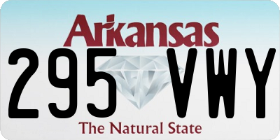 AR license plate 295VWY