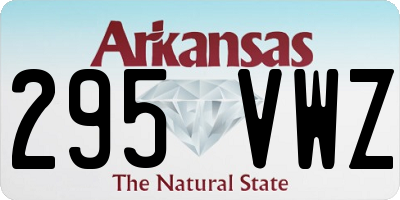 AR license plate 295VWZ