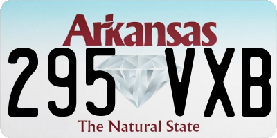 AR license plate 295VXB