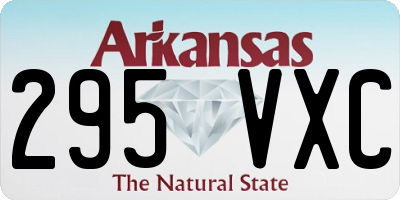 AR license plate 295VXC