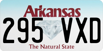 AR license plate 295VXD