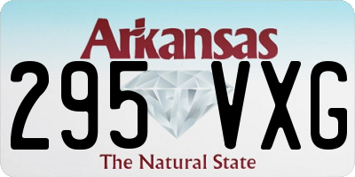 AR license plate 295VXG