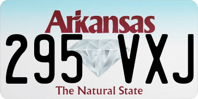 AR license plate 295VXJ