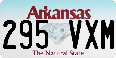 AR license plate 295VXM