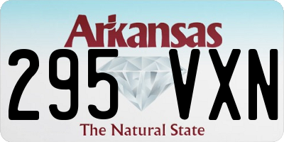 AR license plate 295VXN