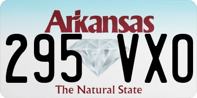 AR license plate 295VXO
