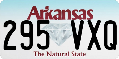 AR license plate 295VXQ