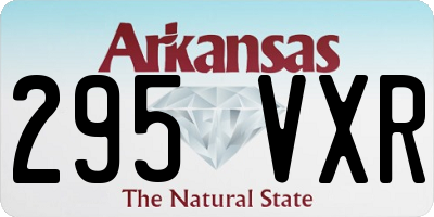 AR license plate 295VXR