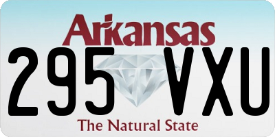 AR license plate 295VXU