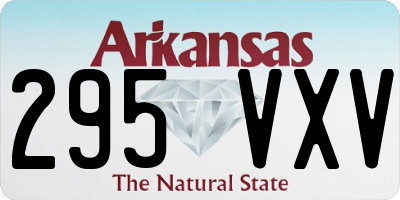 AR license plate 295VXV