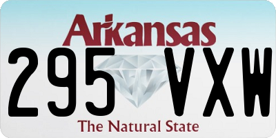 AR license plate 295VXW