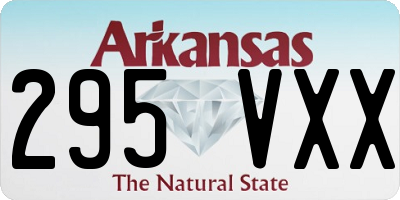 AR license plate 295VXX
