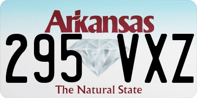 AR license plate 295VXZ