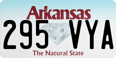 AR license plate 295VYA