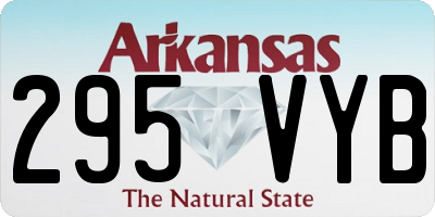 AR license plate 295VYB