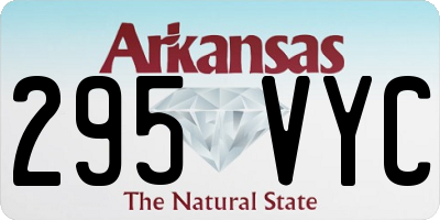 AR license plate 295VYC