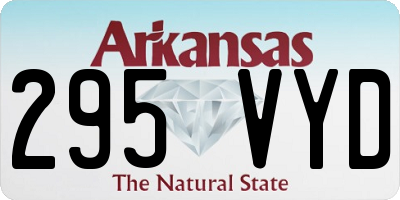AR license plate 295VYD