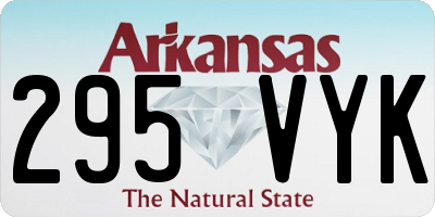 AR license plate 295VYK