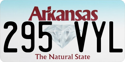 AR license plate 295VYL